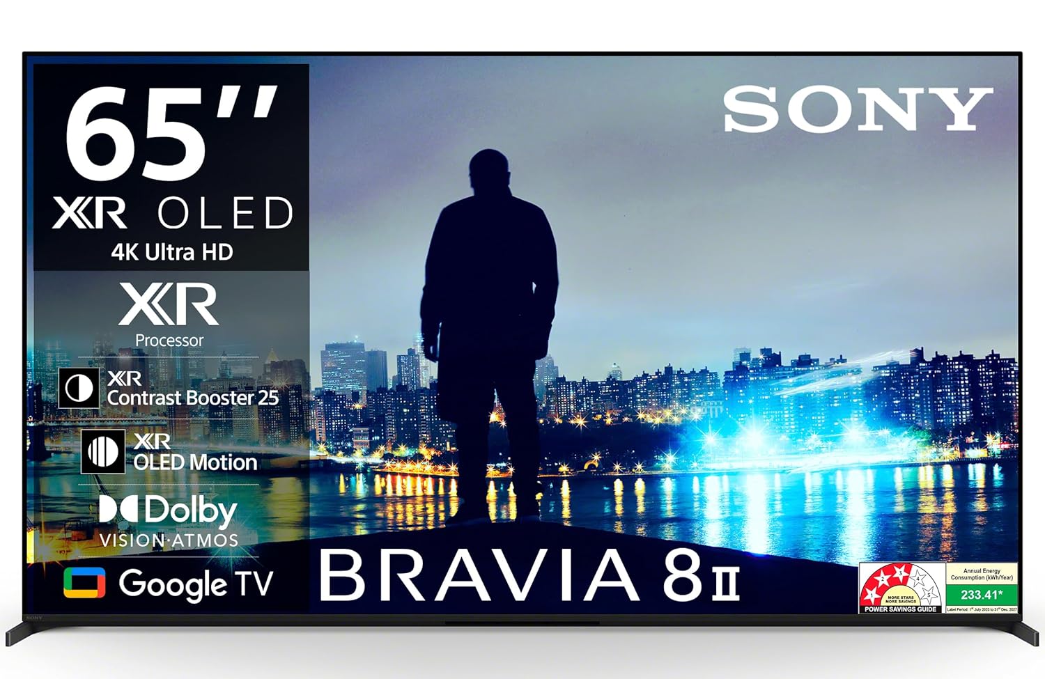Sony 164 Cm (65 Inches) Bravia 8m2 Series 4k Ultra Hd Smart Oled Google Tv K-65xr80m2