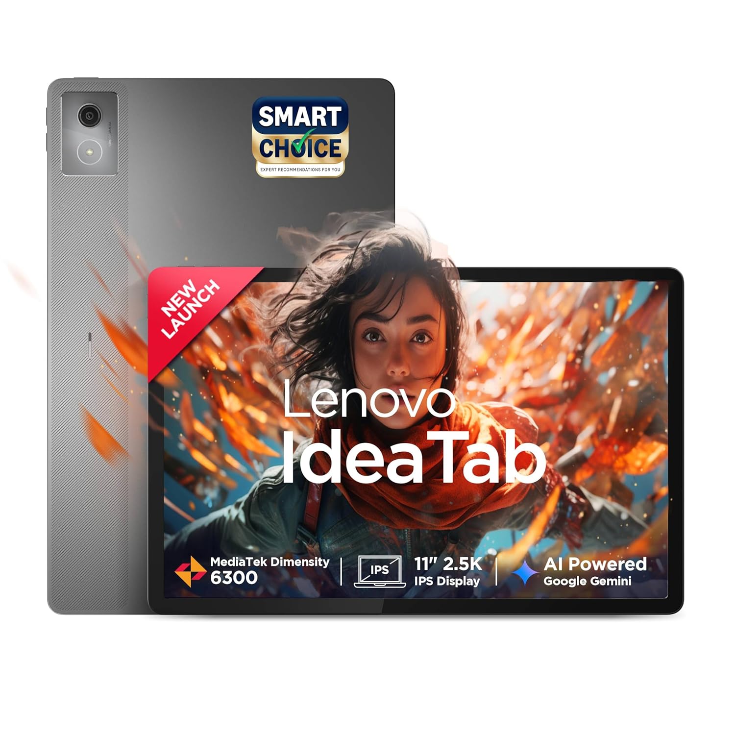 Lenovo Idea Tab Smartchoice |11" Display, 2.5k Resolution, 90hz Refresh|8gb Ram, 256gb Rom| Mediatek Dimensity 6300| 7040mah|4 Speakers| Usb-c |wi-fi | Luna Grey