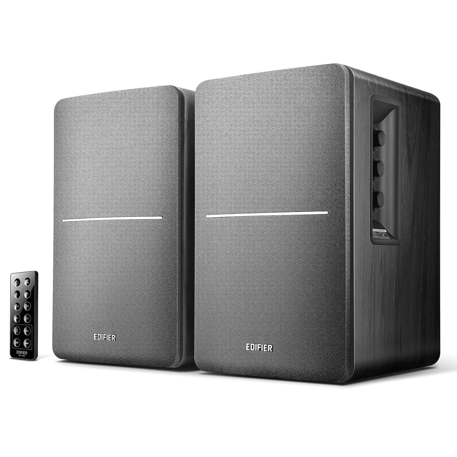 Edifier R1280db Powered Bluetooth Bookshelf Speakers - Optical Input - Wireless Studio Monitors - 4 Inch Near Field Speaker - 42w Rms - Black