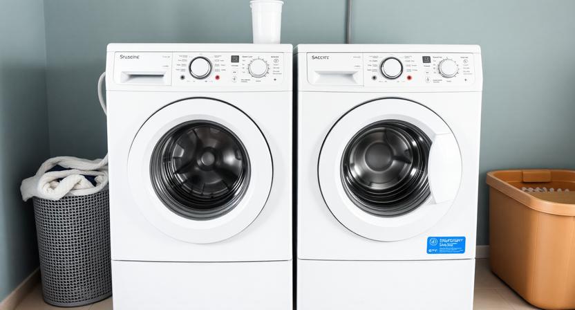 High-efficiency Front-load Washing Machine Featuring Intuitive Digital Touch Controls and Eco-friendly Stainless Steel Drum Design.