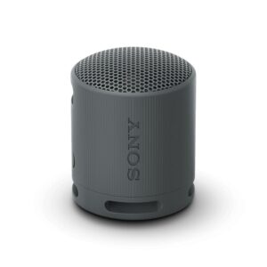Sony Srs-xb100 Wireless Bluetooth Portable Lightweight Super-compact Travel Speaker, Extra-durable Ip67 Waterproof & Dustproof, 16 Hrs Batt, Versatile Strap, Extra Bass & Hands-free Calling-black
