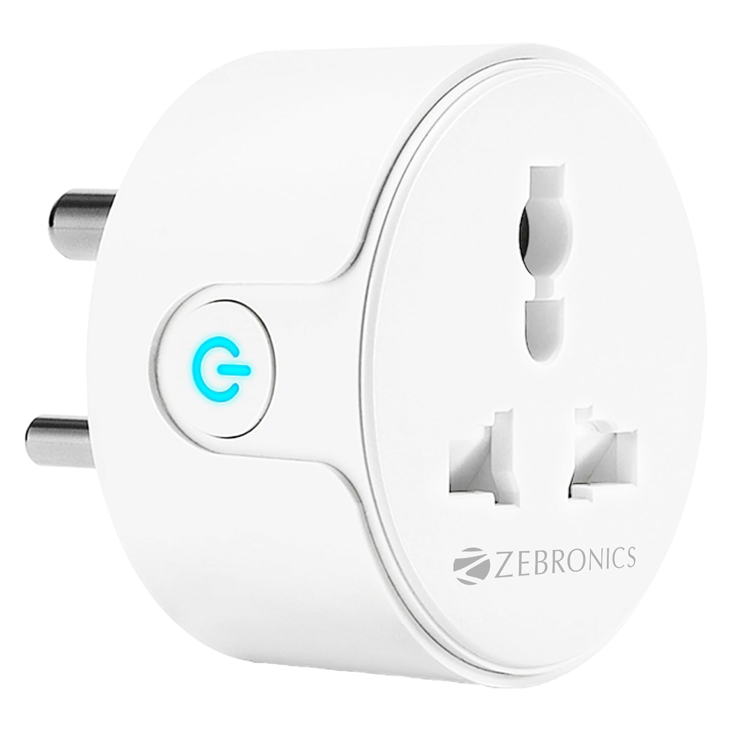 Zebronics Zeb-sp110, Smart Wi-fi Plug Compatible with Google Assistant & Alexa, Supports Upto 10a and Comes with a Dedicated App That Features Scheduled Control.